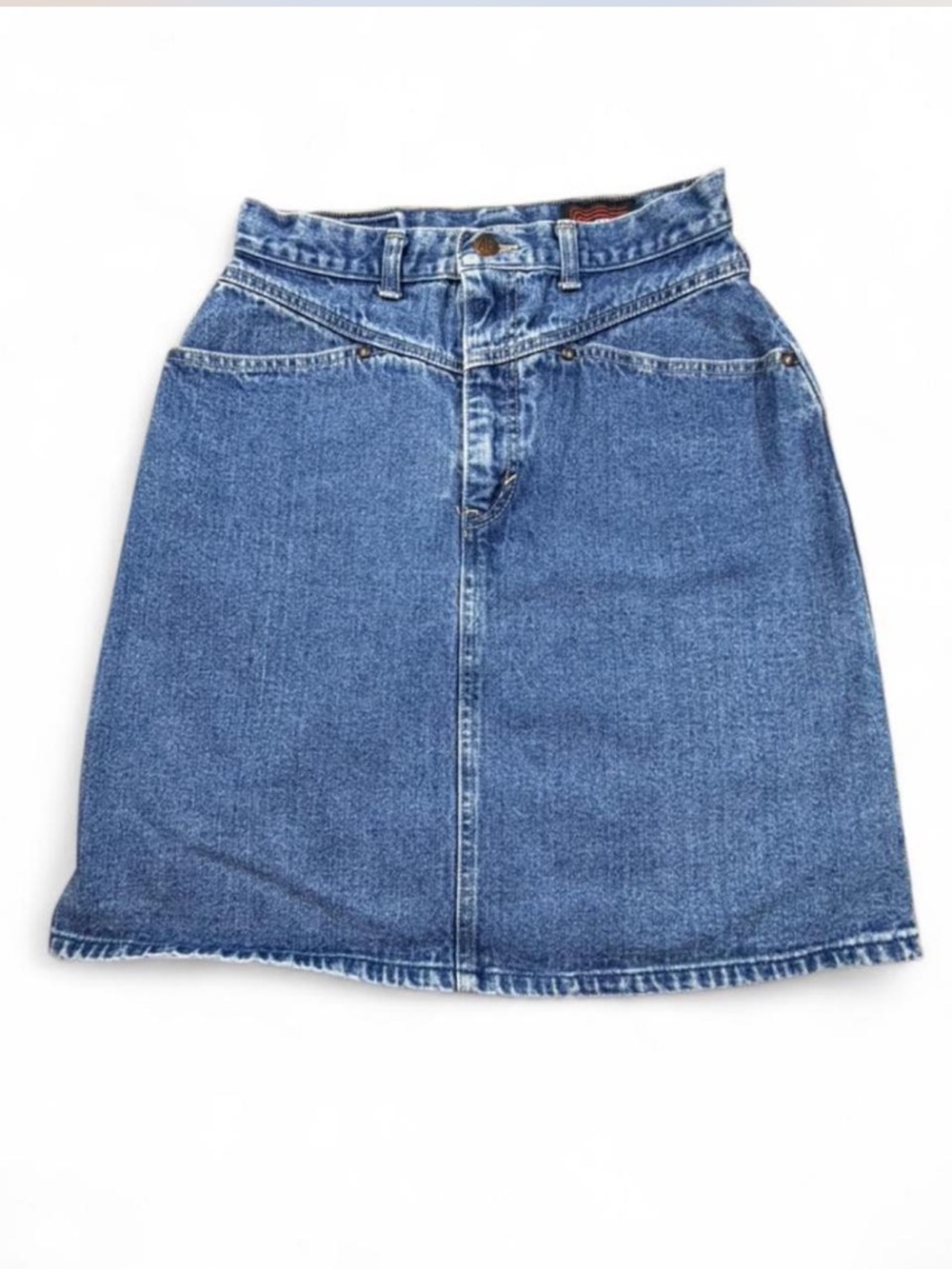 Vintage Air Express Denim Mini Skirt Made in Japan Y2K 90s Medium Wash